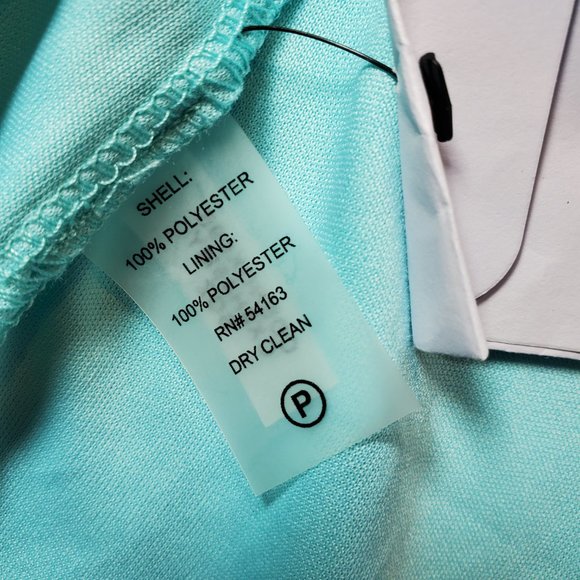 Calvin Klein Women's Multicolored Teal Floral Tiered Sleeve Dress Size 16W NWT - Picture 9 of 11